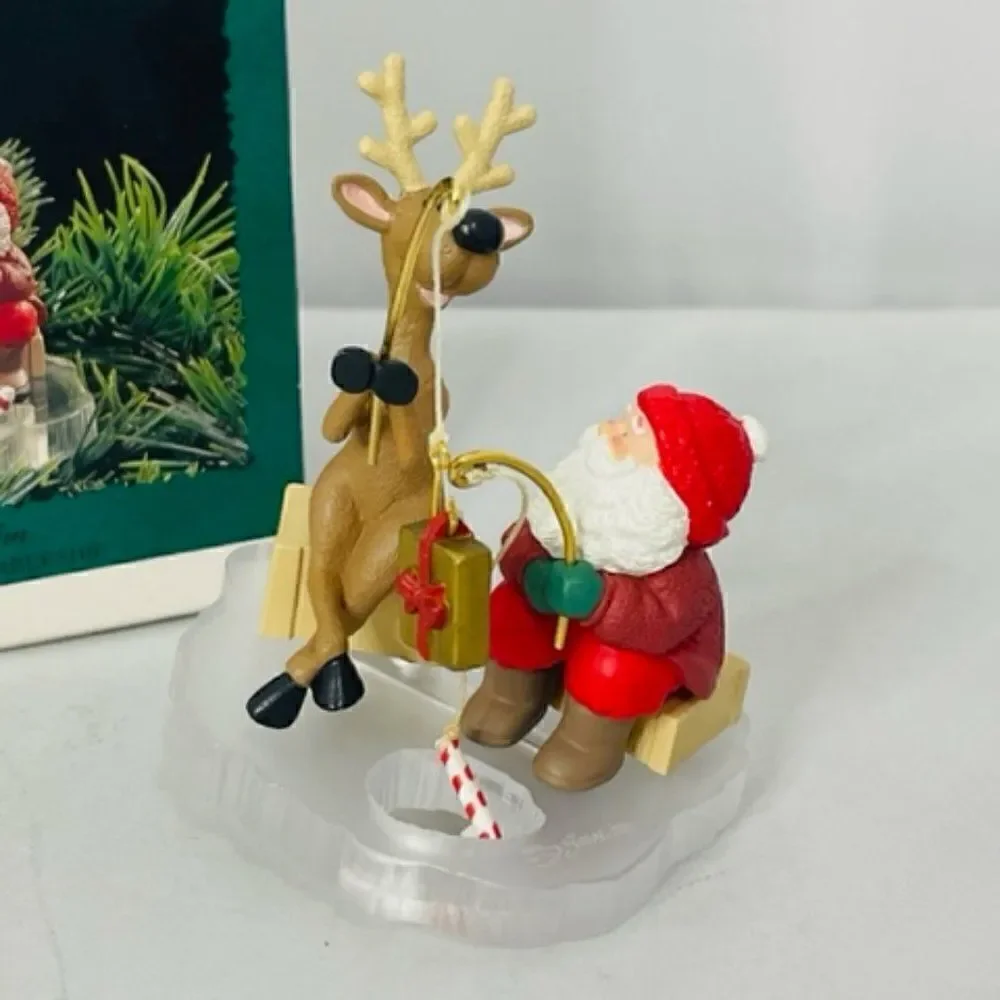 Fishing for Fun Hallmark Keepsake 1995 Collector's Club Ornament In Box